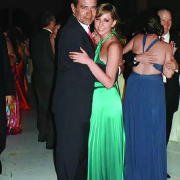 Andrea Quirarte con su papá