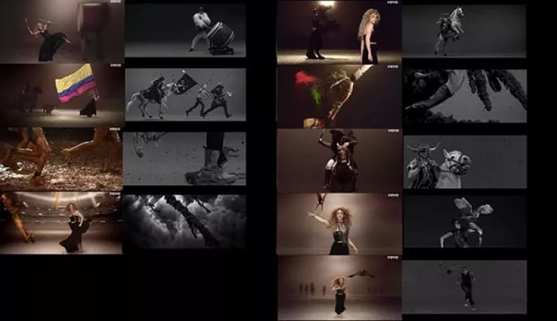 El músico frances Woodkid compartió un comparativo entre su video del tema "Iron" y "La La La" de la colombiana en el que hay escenas similares, ¿plagio, inspiración o coincidencia?