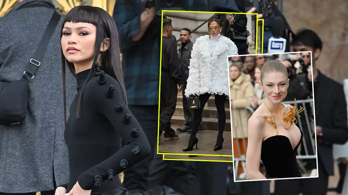Zendaya, Hunter Schafer y J.Lo acaparan miradas en el front row de Schiaparelli