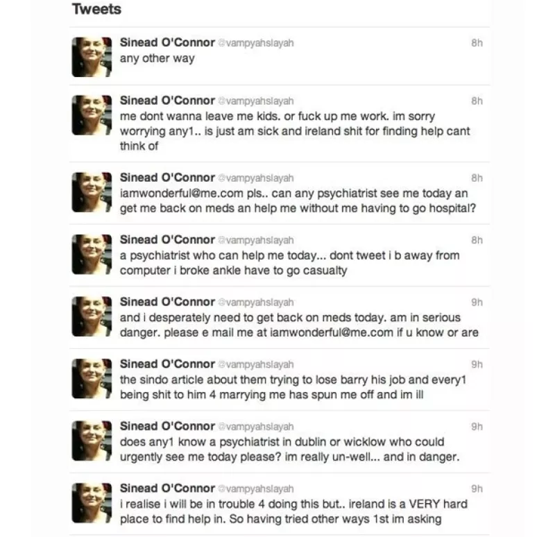 La irlandesa, que en un inicio resultó su fuente de inspiración, le escribió una carta abierta en la que le recomendó no dejarse prostituir. Ante esto, Miley reacciona en su cuenta de Twitter.