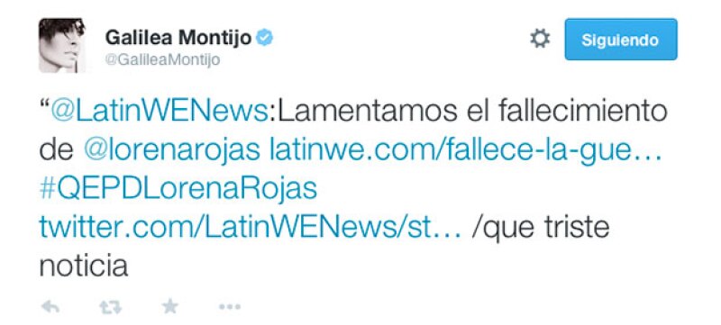 Galilea Montijo se unió a la pena tras el fallecimiento de Lorena Rojas.