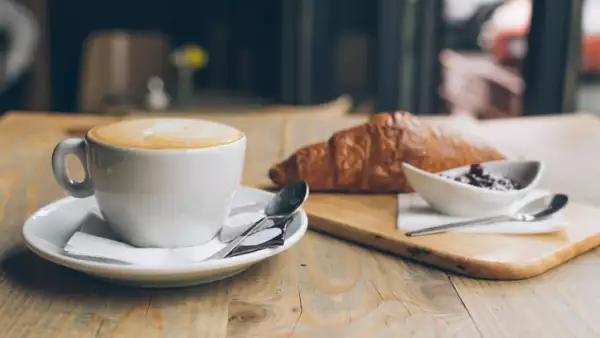 Coffee and croissant