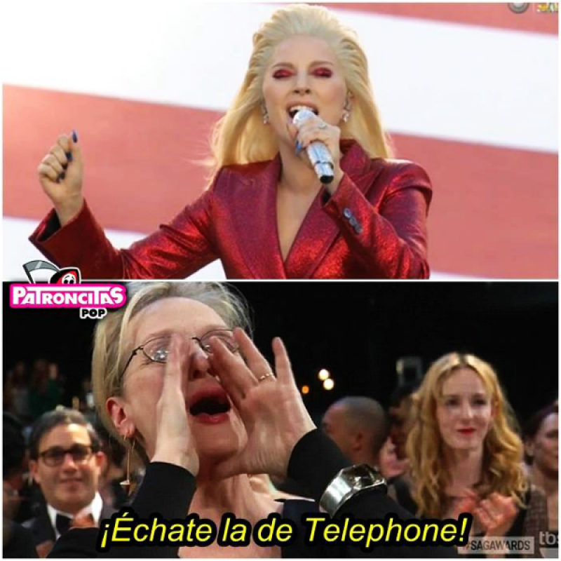 Al parecer a la actriz no le impresionó la interpretación de Lady Gaga.