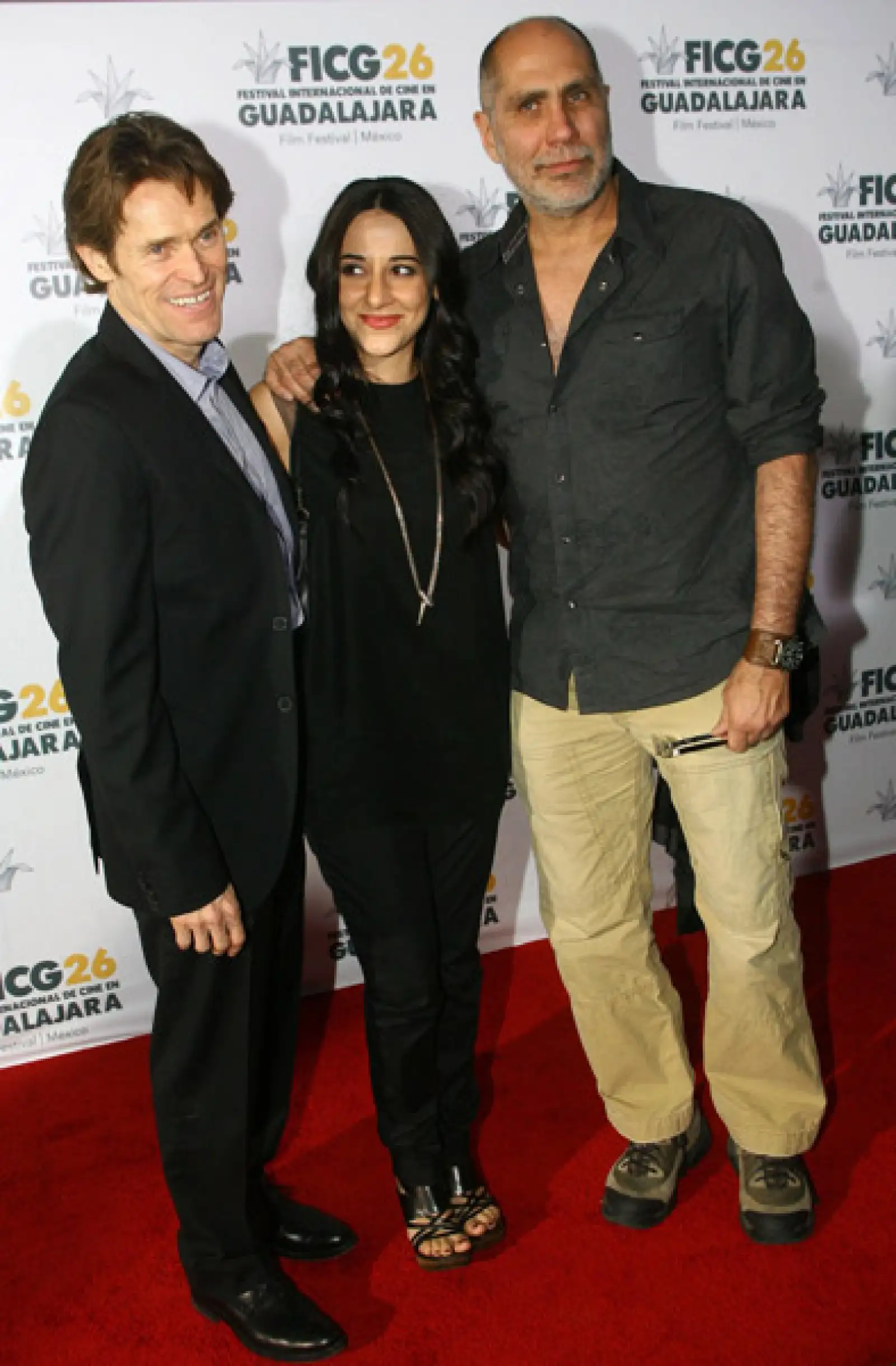 Willem Dafoe, Giada Colagrande y Guillermo Arriaga