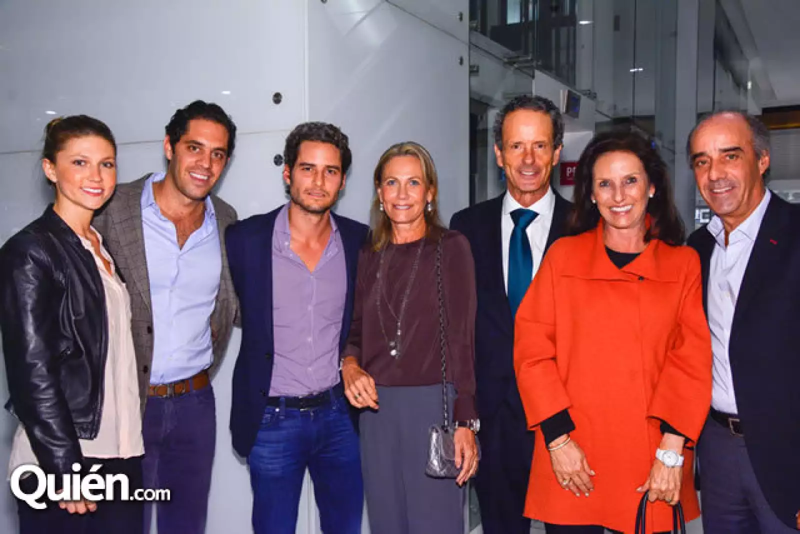 Daniela Maldonado,Carlos Morado,Diego Gómez,Lucia y Carlos Gómez con Mónica y Alejandro de Haro.