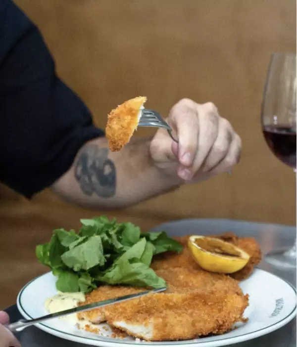 Milanesa de el restaurante Malcriado