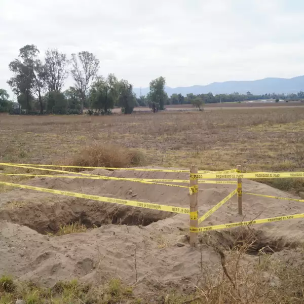 Una toma clandestina en la entrada de la comunidad de San José Bellavista en Palmar de Bravo, en donde han sido desarmados en dos ocasiones militares.  