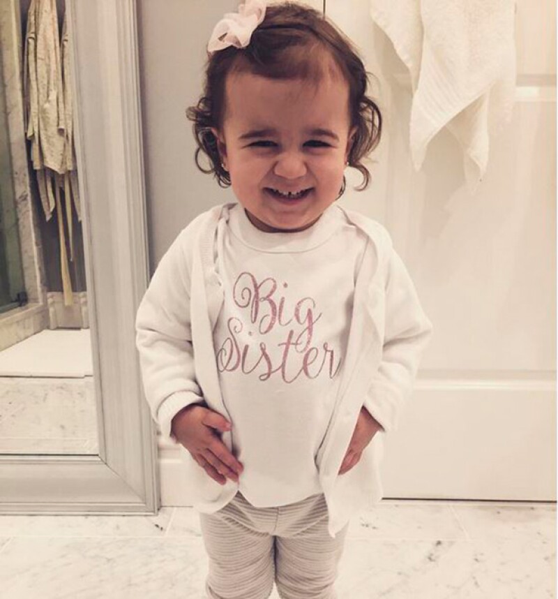 Alena Rose se convertirá pronto en la hermana mayor.