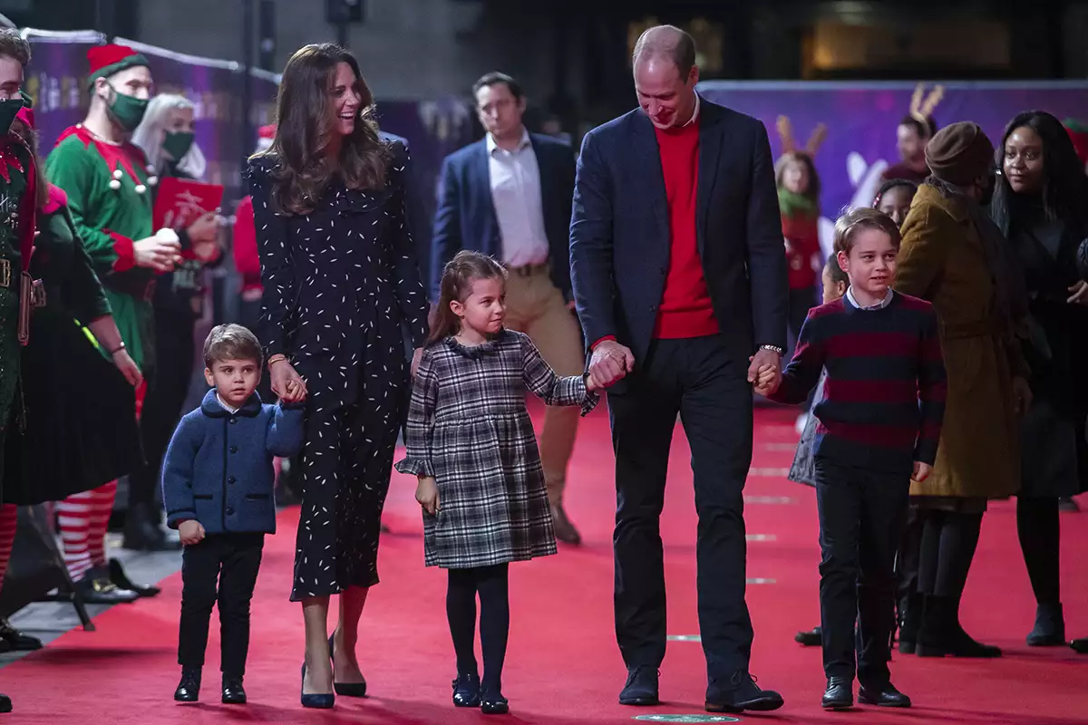 The Duke and Duchess Of Cambridge And Their Family Attend Special Pantomime Performance To Thank Key Workers