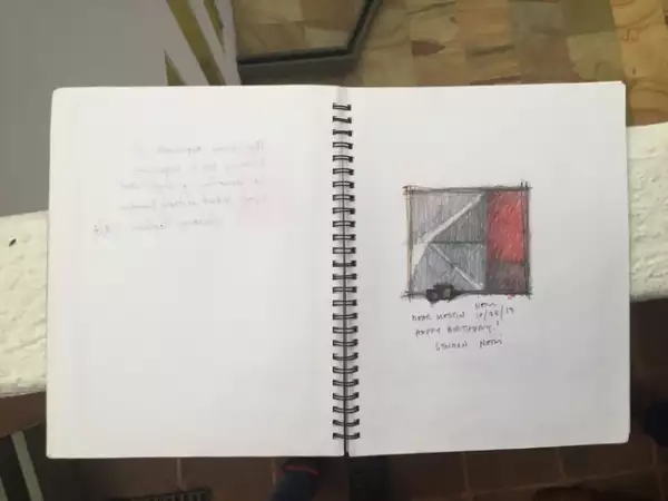 La firma de Lyndon Neri en la Bitácora Gilardi