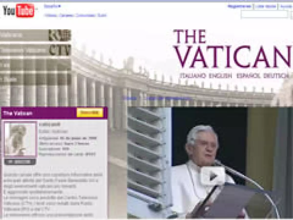 El vaticano dijo que no hubo transacciones monetarias para lanzar el canal y que no ganará nada por publicidad. (Foto: Especial)