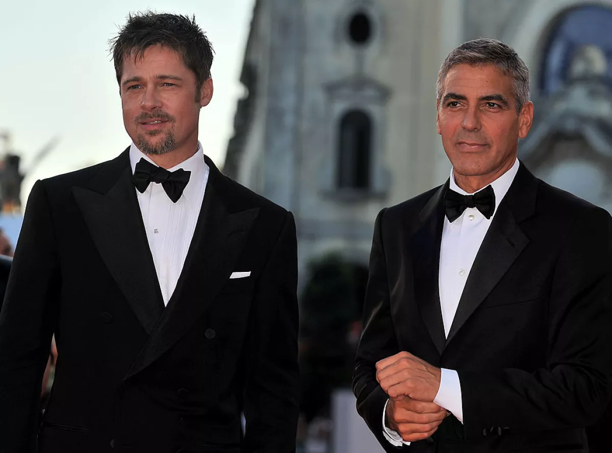 Brad Pitt y George Clooney.