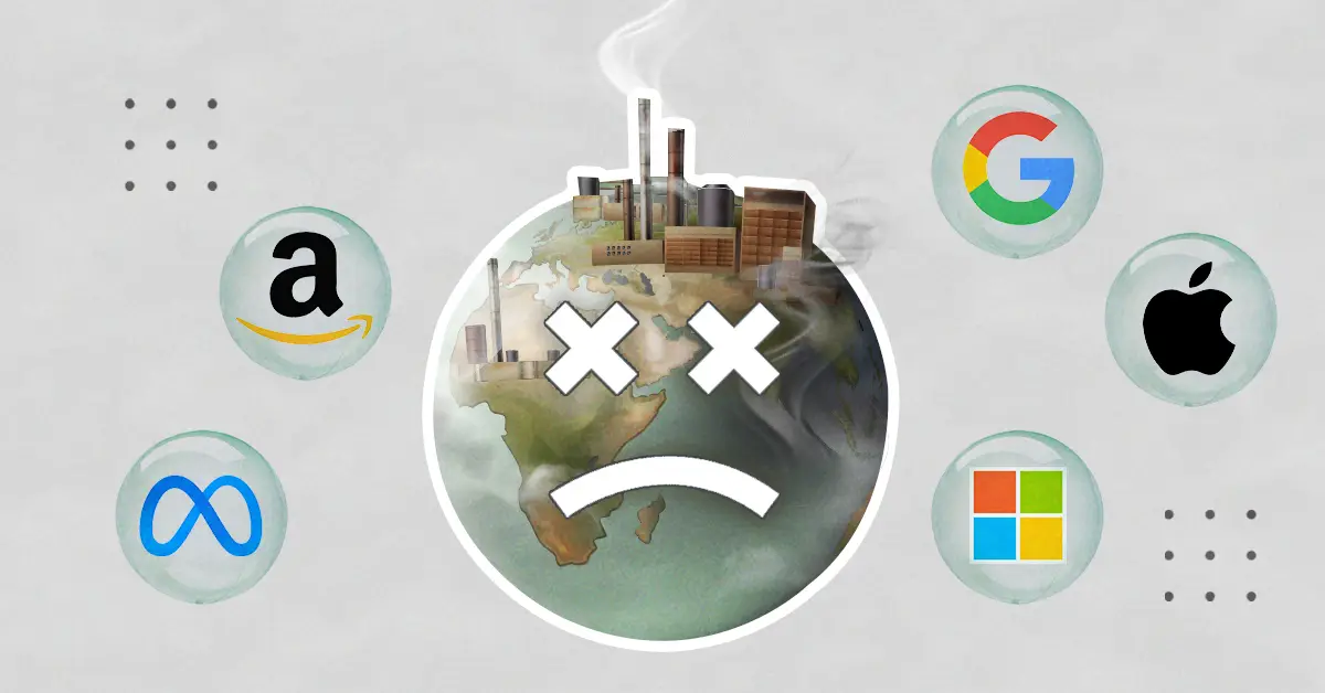 Esto es todo lo que contaminan las Big Techs