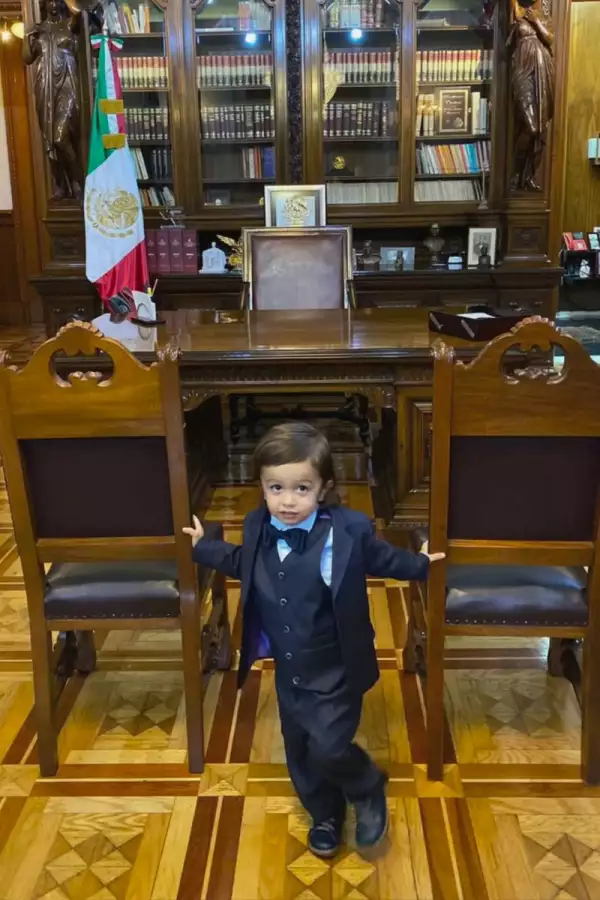 Salomón, primer nieto de Andrés Manuel López Obrador