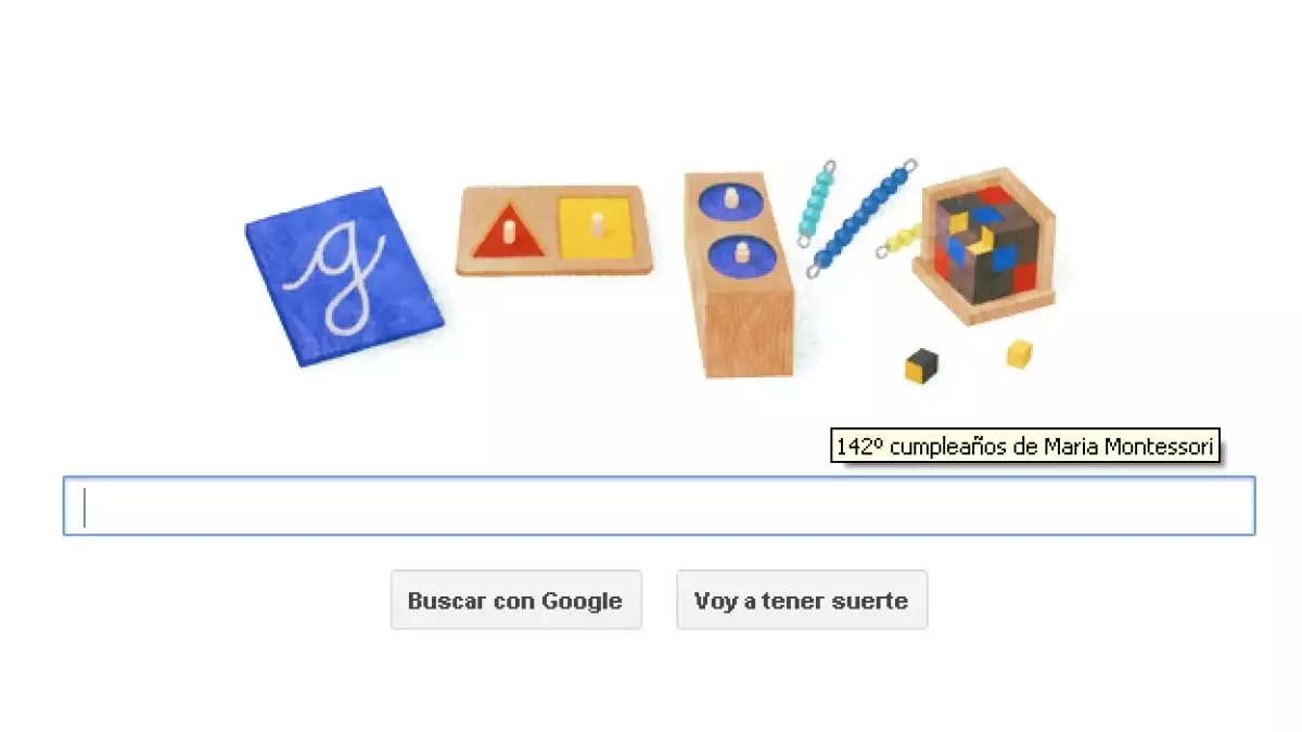 maria montesori google doodle internet