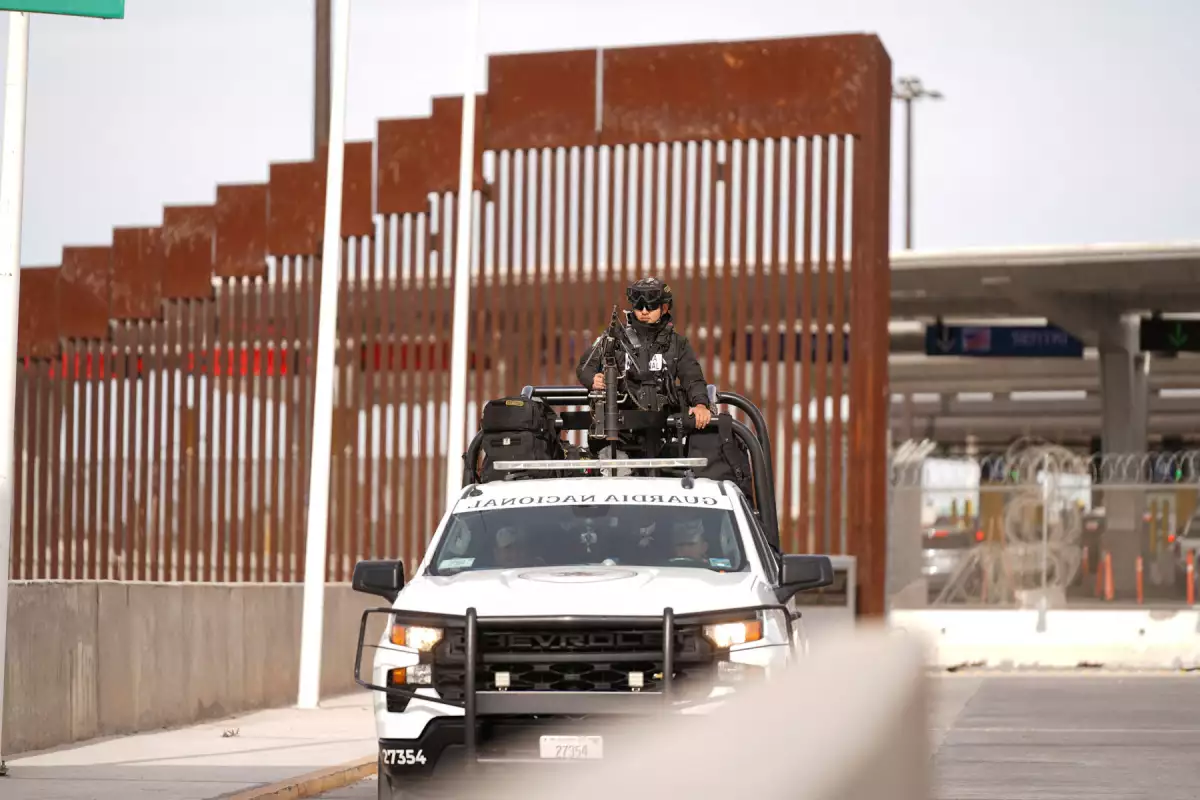 Mexico's National Guard holds inspections near border crossing with the U.S., in Mexicali