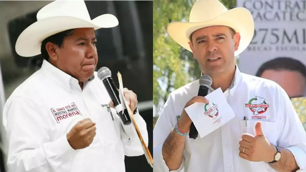 David Monreal y Alejandro Tello se disputan la gubernatura de Zacatecas.