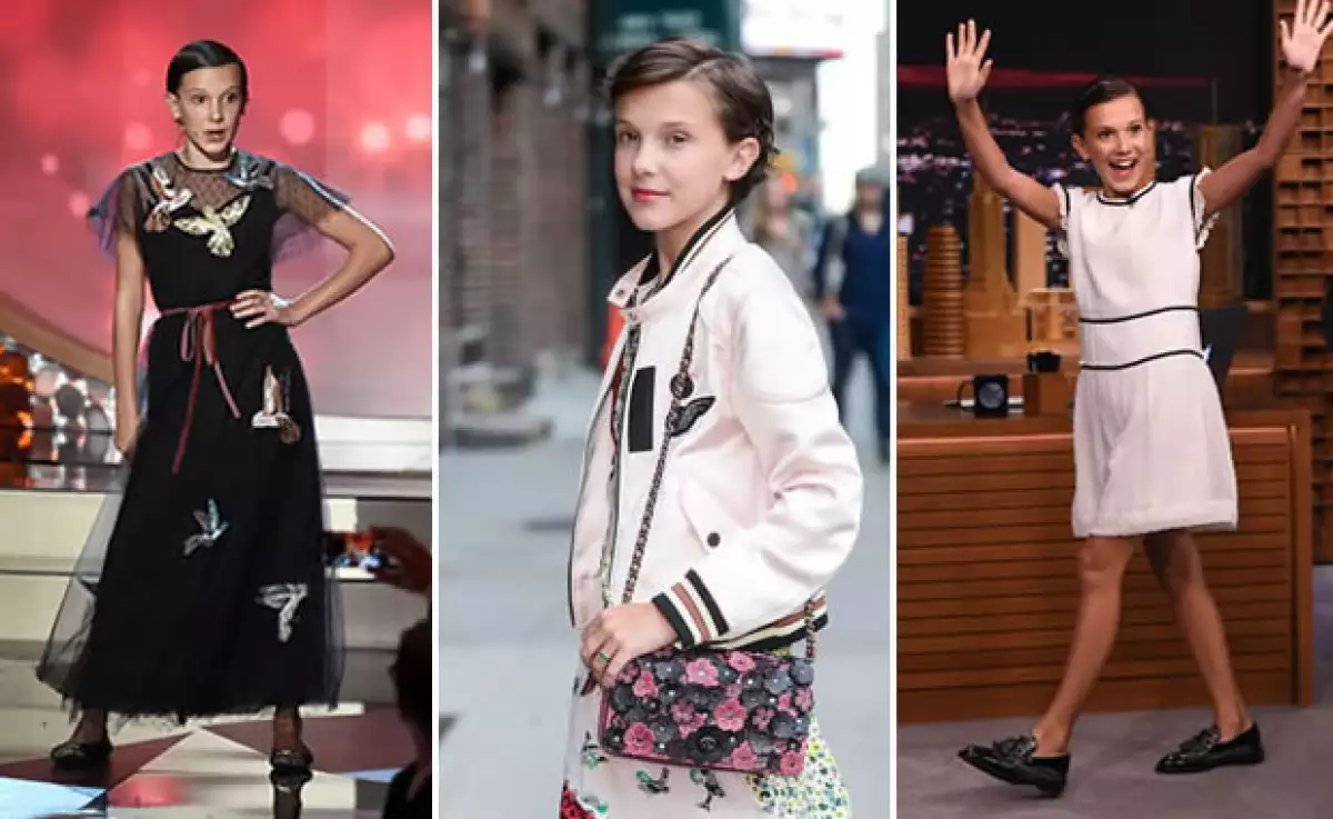 A los 12 años, Milly Bobby Brown tiene gran estilo .