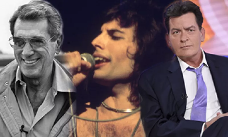 Rock Hudson, Freddy Mercury y Charlie Sheen, entre las celebridades que confesaron tener el virus. (Foto: Especial)