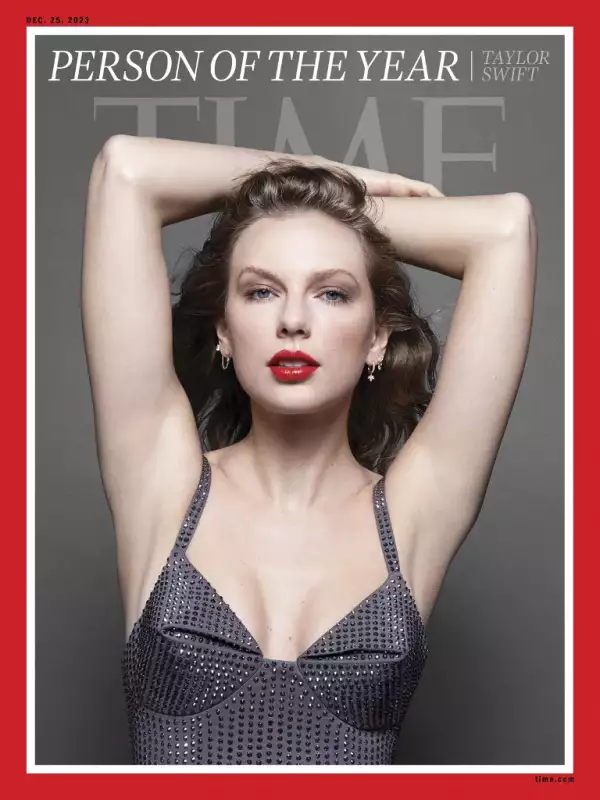 Una de las tres portadas de la revista TIME con Taylor Swift como 'Persona del año'.