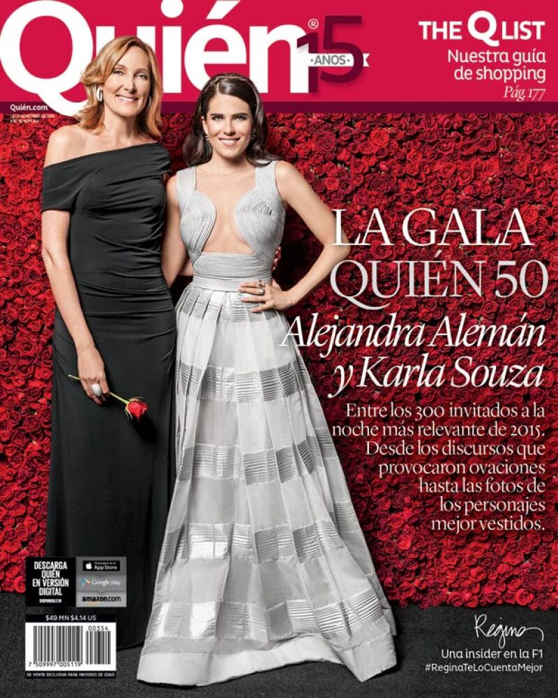 Alejandra Alemán y Karla Souza en la cena gala Quién 50.