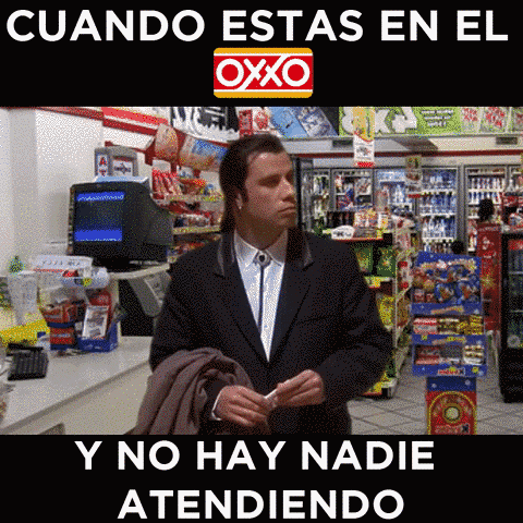 Cuando estás haciendo fila y no hay nadie atendiendo.