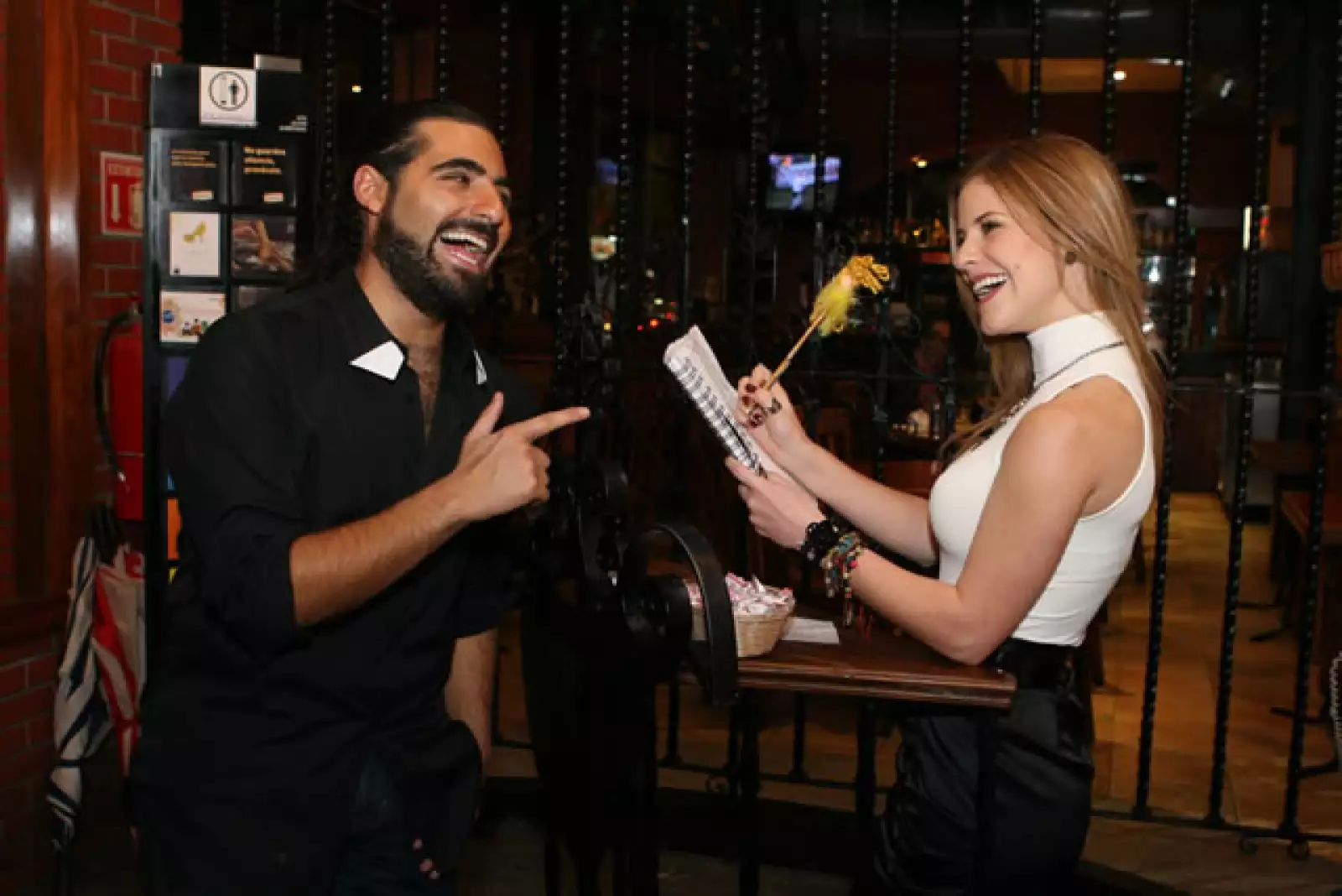 Sergio Gabriel y Pamela Jean.