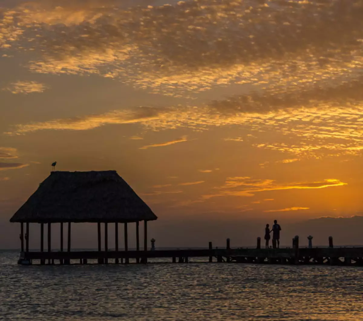 Atardecer en Holbox.