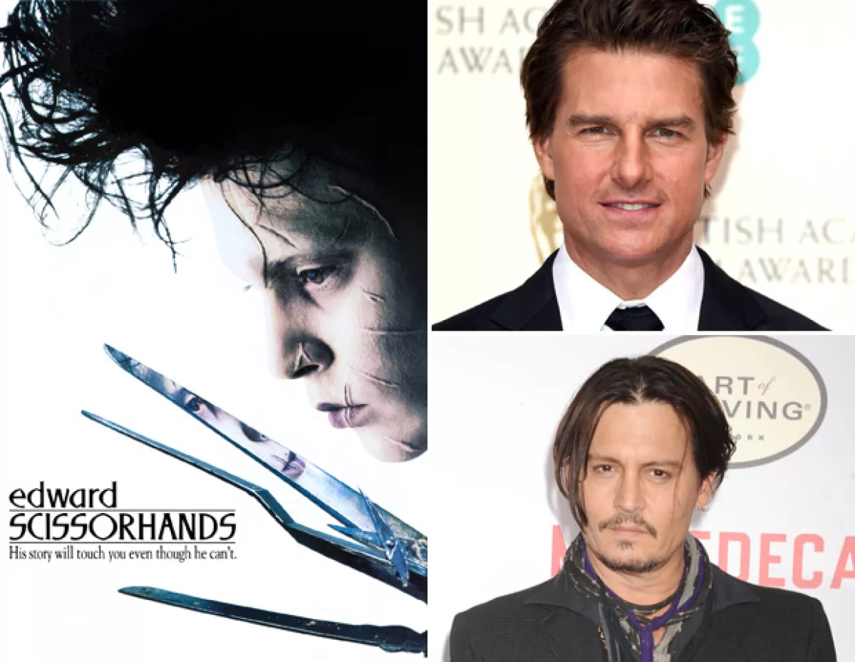 Tom Cruise rechazó el papel de Edward Scissorhands y del agente Salt, el cual se lo quedó Angelina Jole