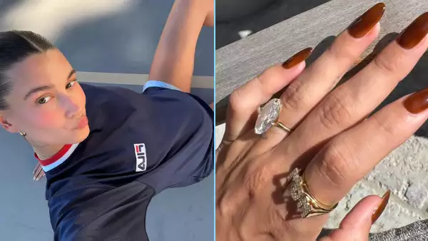 Hailey Bieber anillo "Mom"