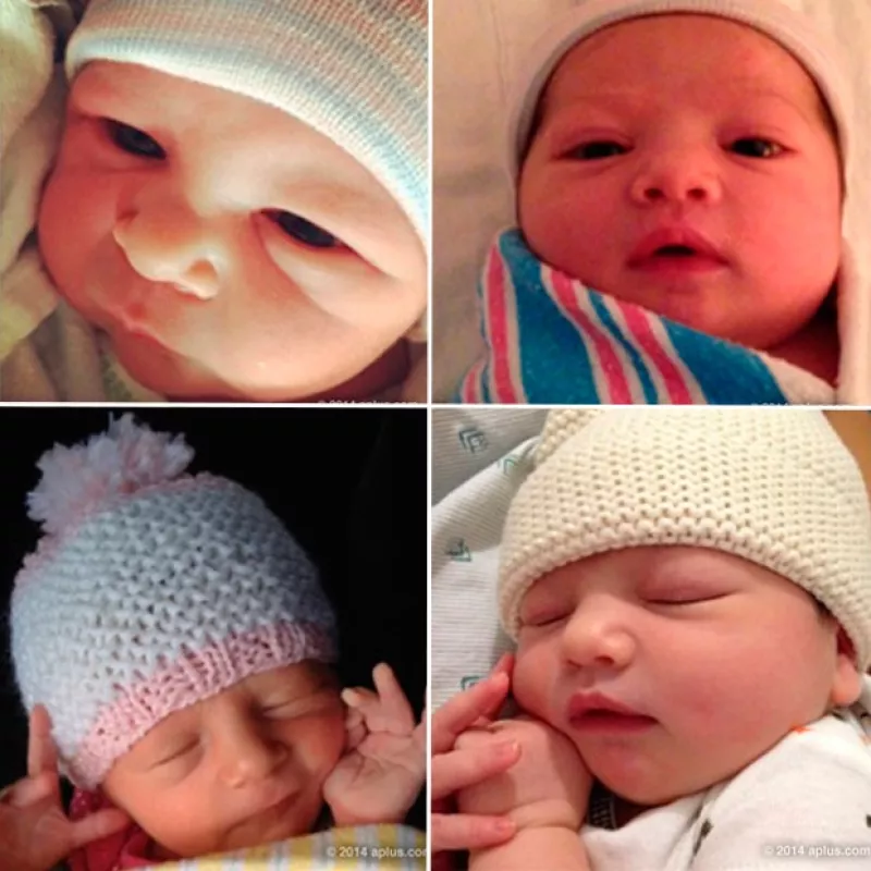 El actor hizo público el nombre de su primera hija con Mila Kunis a través de su página web personal y compartió varias imágenes de bebés asegurando que entre ellos está la suya.