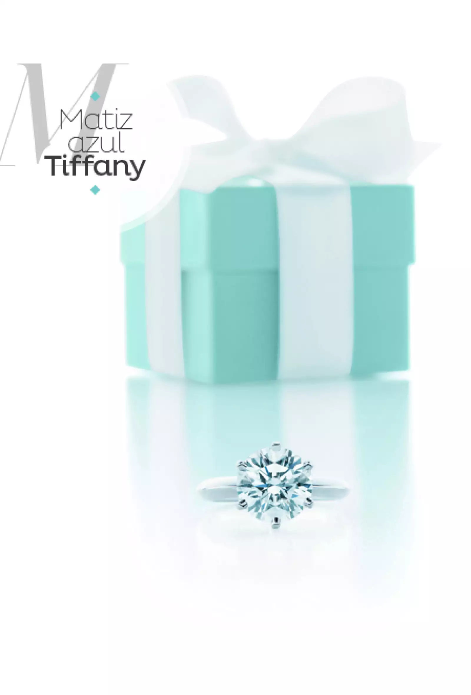 Luego de la publicación de `Blue book´ que contaba con una cubierta en el característico tono azul, el color se da a conocer como el `Tiffany blue´. El matiz comenzó a figurar en las cajas y bolsas de la tienda, convirtiéndose en el sello personal de la casa. De hecho es ahora una marca registrada.