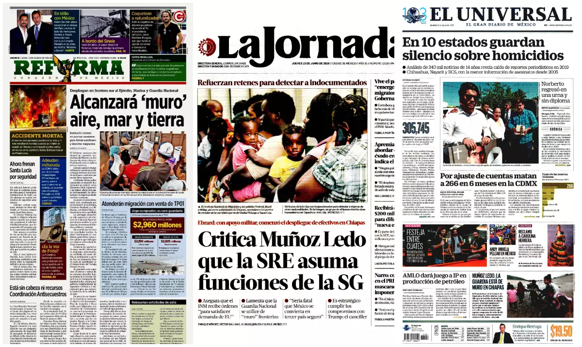 Portadas jueves 13 junio