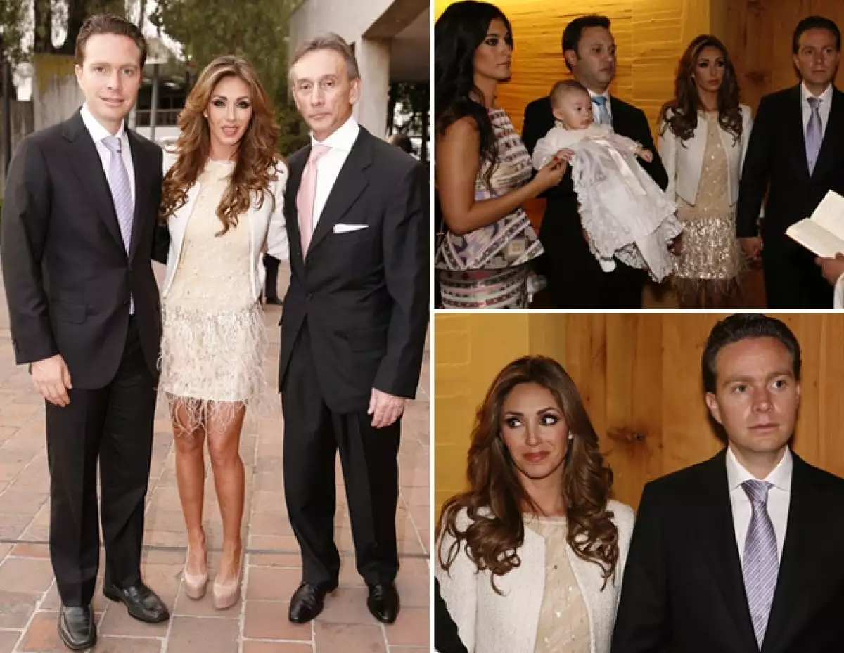 La pareja celebró el bautizo de su ahijado Carlitos, hijo de Carlos Toledo y Ana Cristina Butrón.