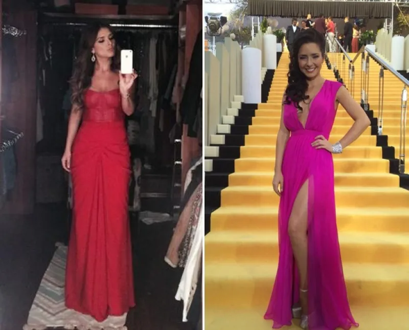 Desde primeras horas de la tarde, famosos de la televisión mexicana comenzaron a alistarse para la noche de premios desde Televisa Santa Fe.