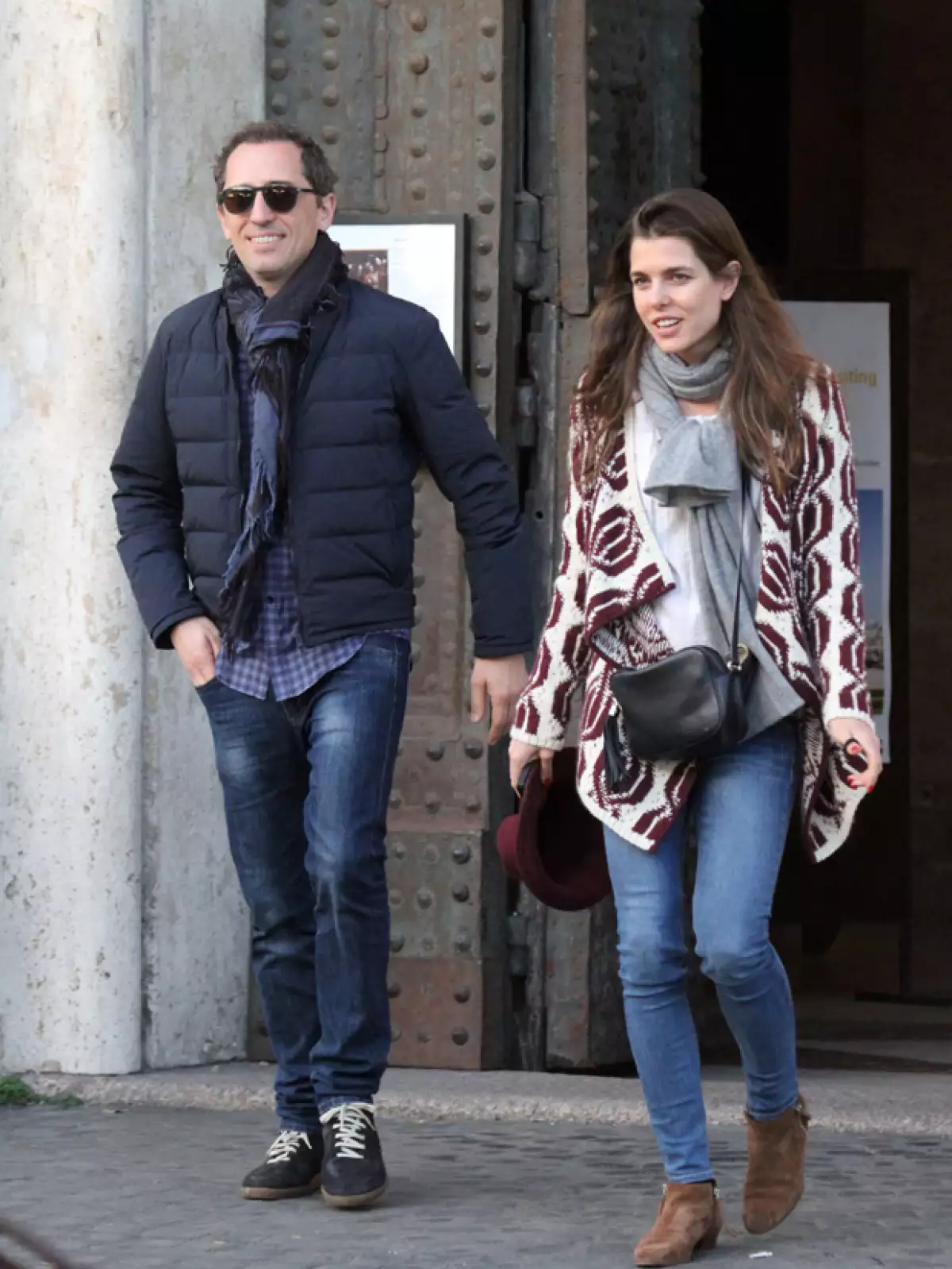 Carlota y Gad de paseo en Roma el año pasado.