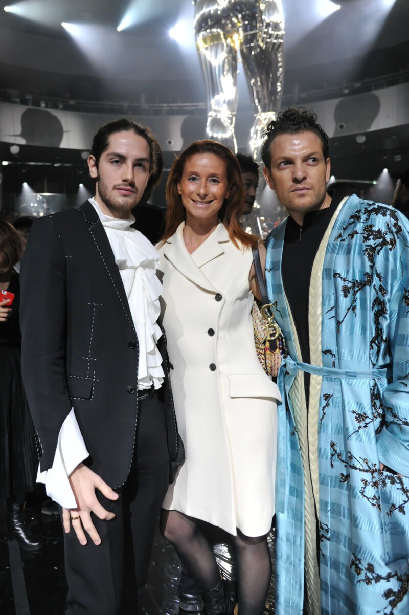 Alex Acero y Mau Kirschner en el desfile de Dior en Tokio