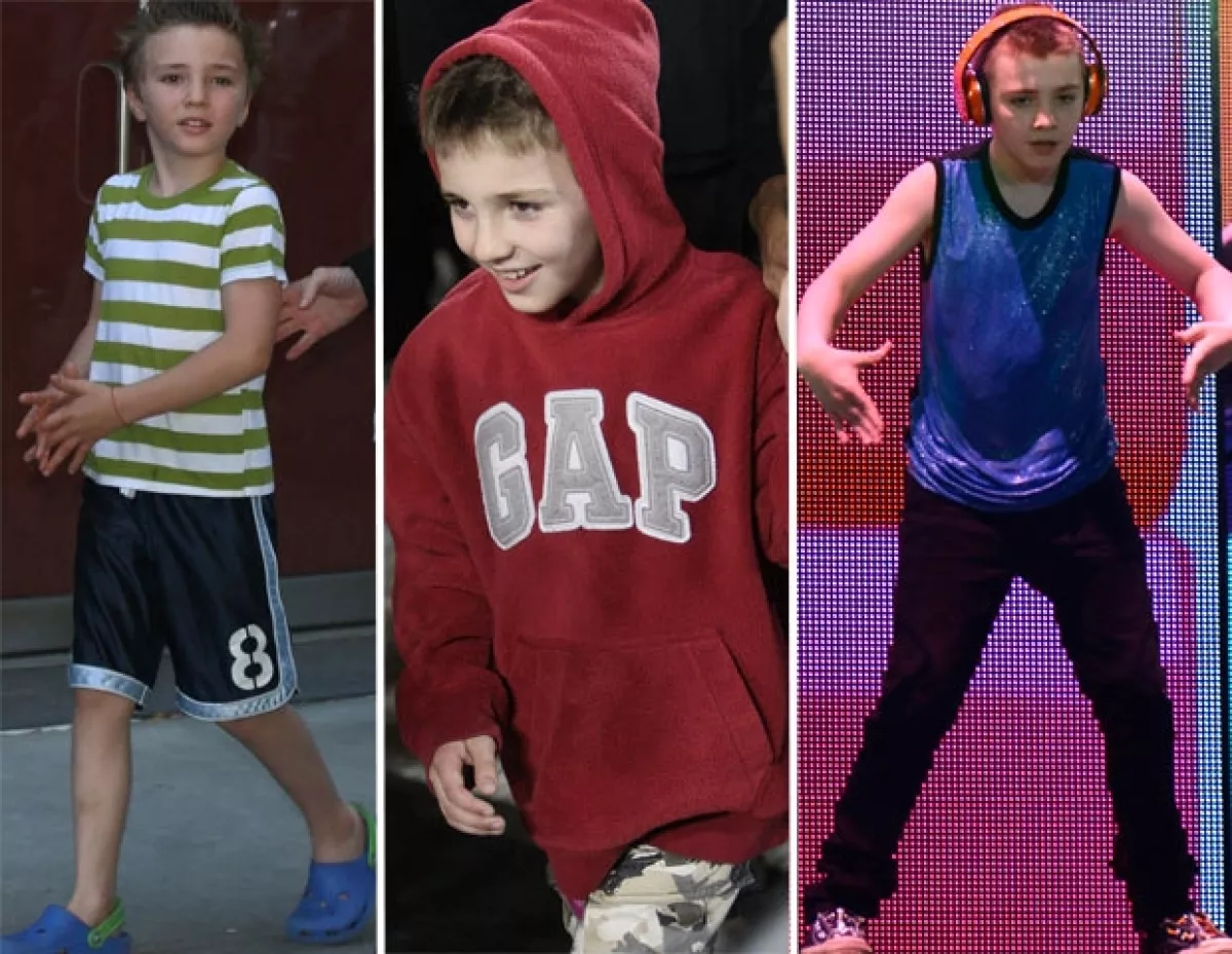 Rocco es parte del grupo coreográfico de su mamá.