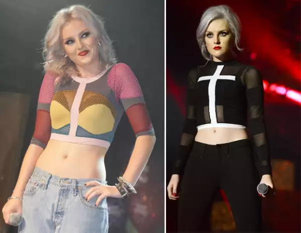 A Perrie le gusta mostrar su abdomen con sus outfits.