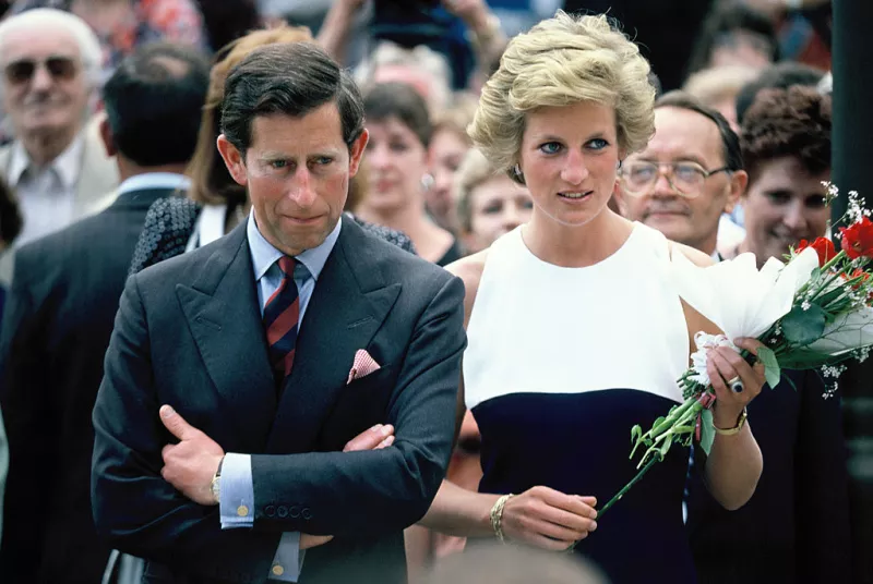 Lady Di y el príncipe Carlos