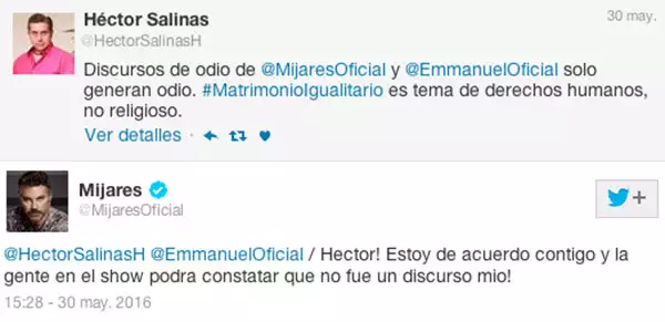 Mijares se deslindó de cualquier responsabilidad en Twitter.