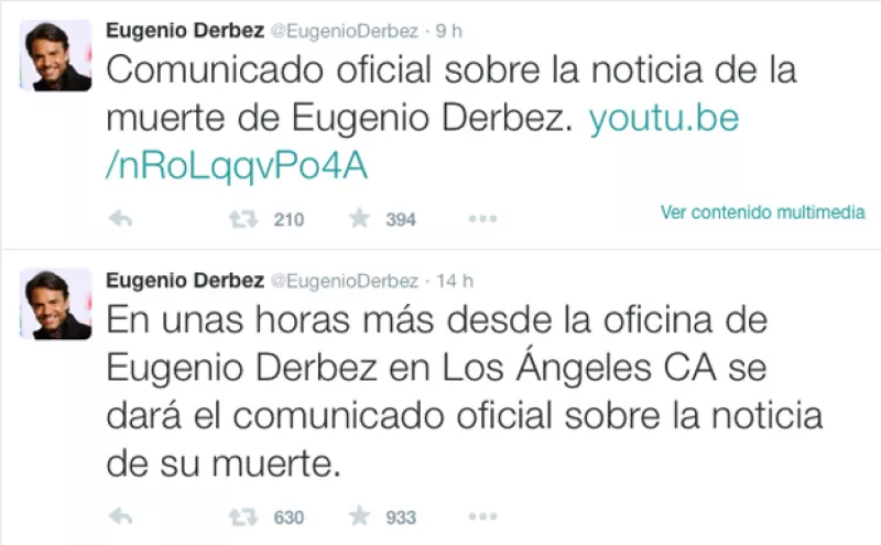 Luego de que circulara la versión de su fallecimiento, el comediante publicó un humorístico video en el que desmiente las especulaciones.