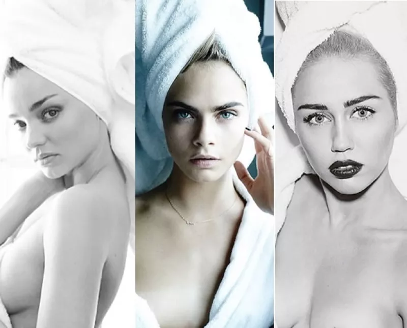 El reconocido fotógrafo logró que muchas de las modelos más importantes del momento posaran para él usando sólo una toalla.