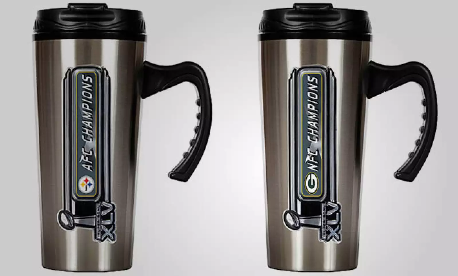 Mantén tu bebida caliente con estos termos, disponibles también en los dos equipos que disputan el Súper Tazón.