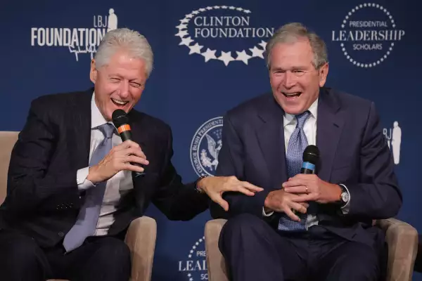 George W. Bush, Bill Clinton