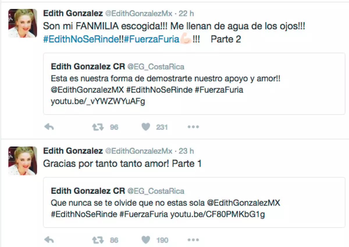 Esta fue la respuesta de la actriz a sus fans.