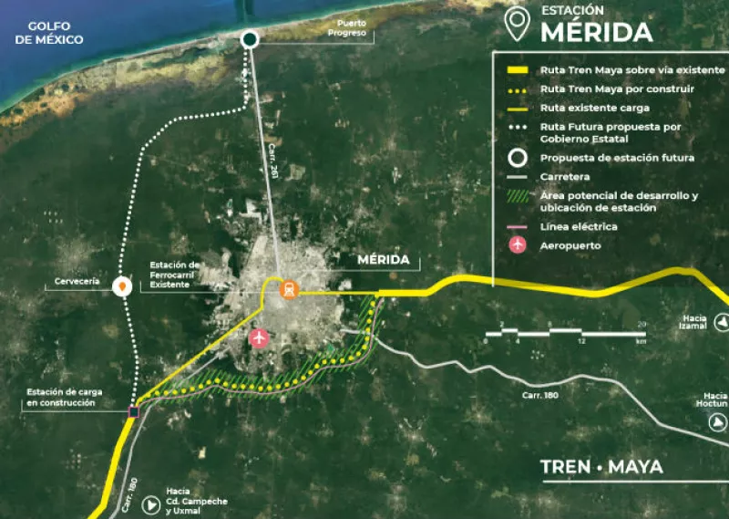 Mapa del Tren Maya