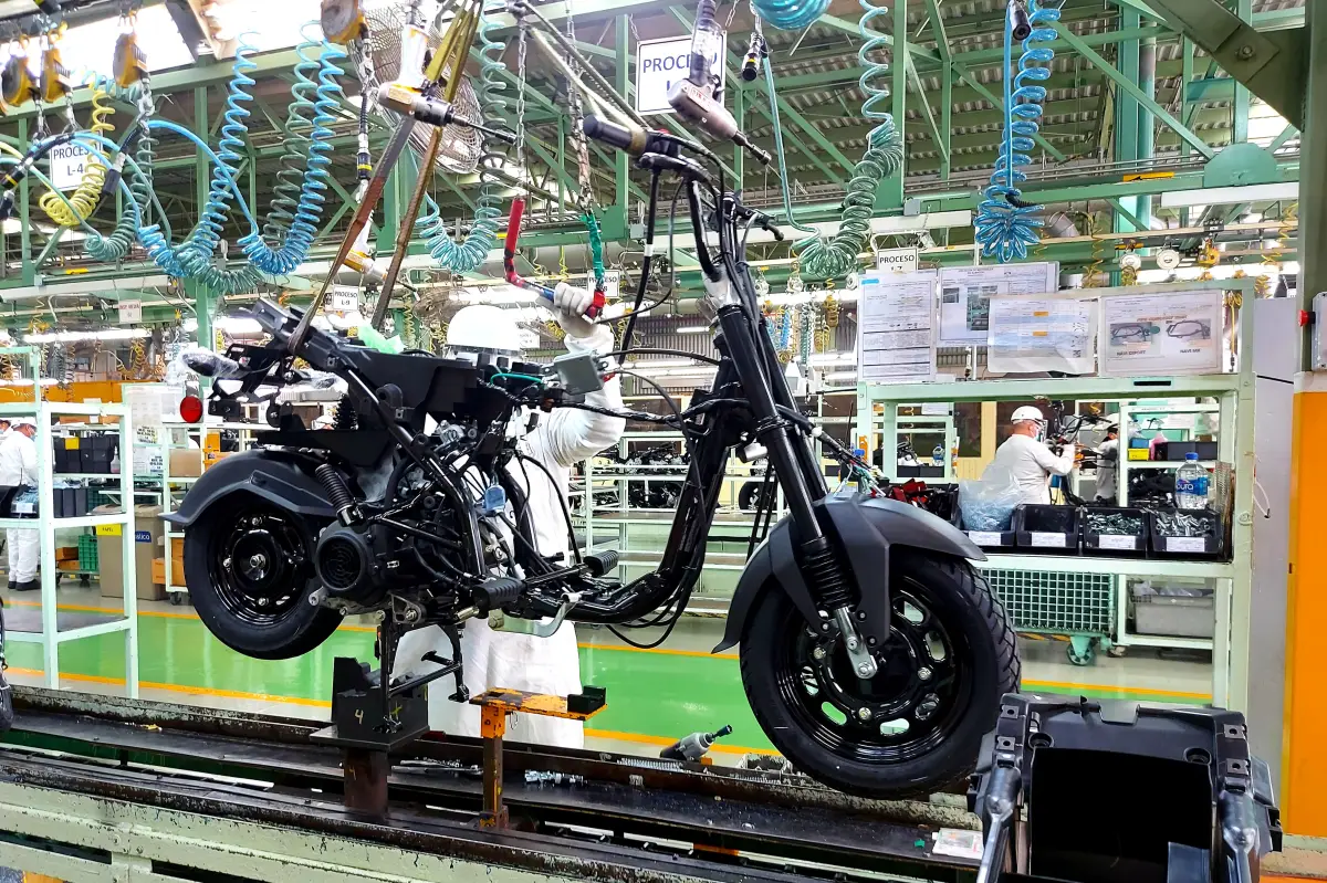 Producción de motocicletas en El Salto, Jalisco.