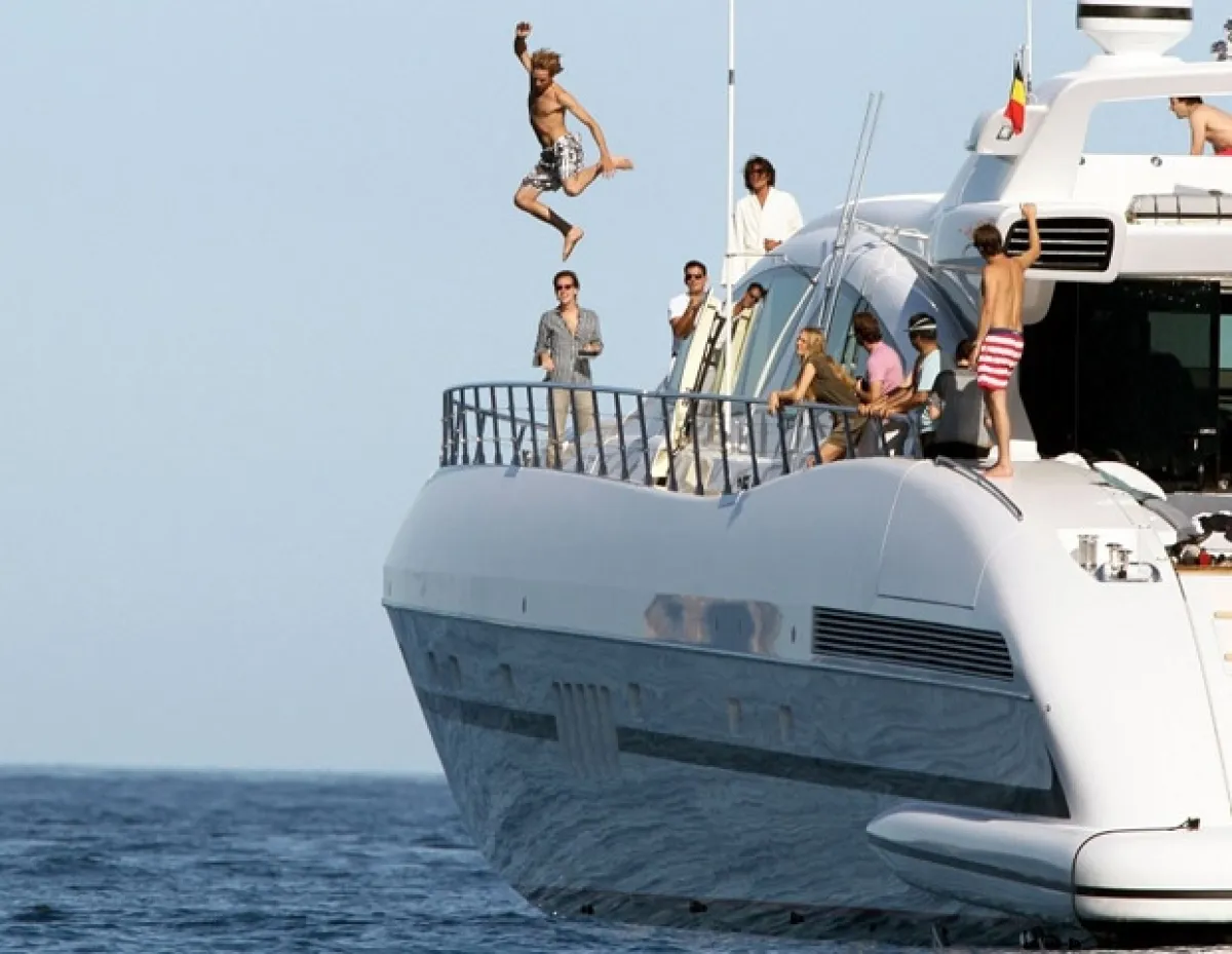 Andrea Casiraghi y sus amigos disfrutando de la Riviera Francesa.