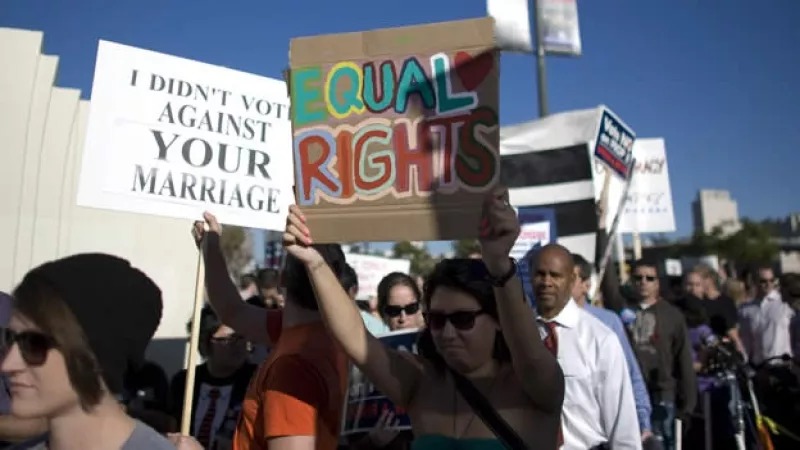 Marcha en California en favor de matrimonios gay 